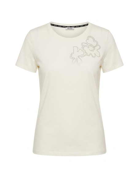 T-shirt com cut-out Liu Jo