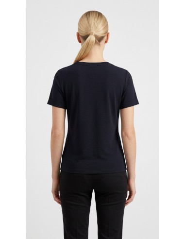 T-shirt com strass e bordado floral Liu Jo