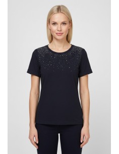 T-Shirt Con Strass E Ricamo Floreale Liu Jo - Vestiti Firmati Life ... 2
