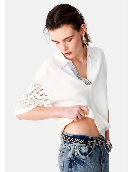 T-Shirt Con Dettagli Traforata Liu Jo - Vestiti Firmati Life Smiles