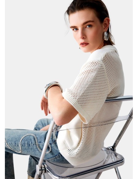 T-Shirt Con Dettagli Traforata Liu Jo - Vestiti Firmati Life Smiles