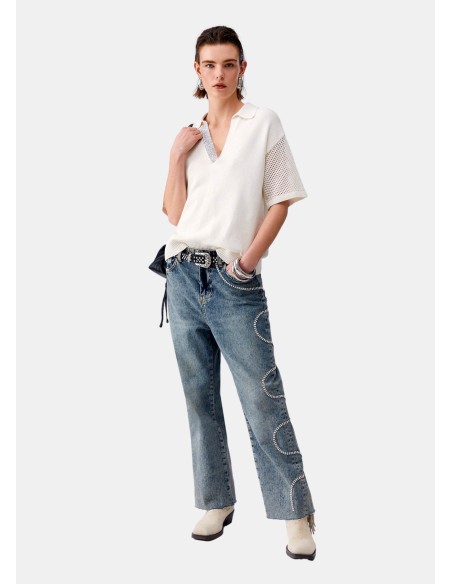 T-Shirt Con Dettagli Traforata Liu Jo - Vestiti Firmati Life Smiles