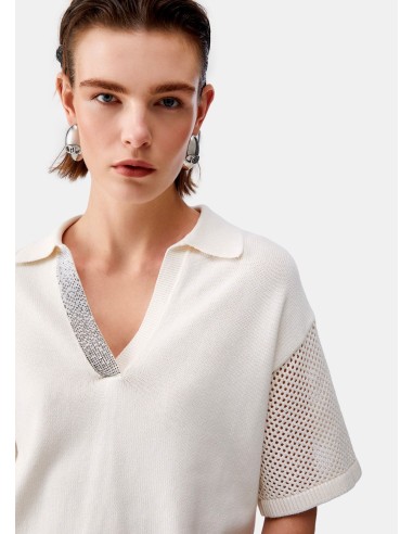 T-Shirt Con Dettagli Traforata Liu Jo - Vestiti Firmati Life Smiles