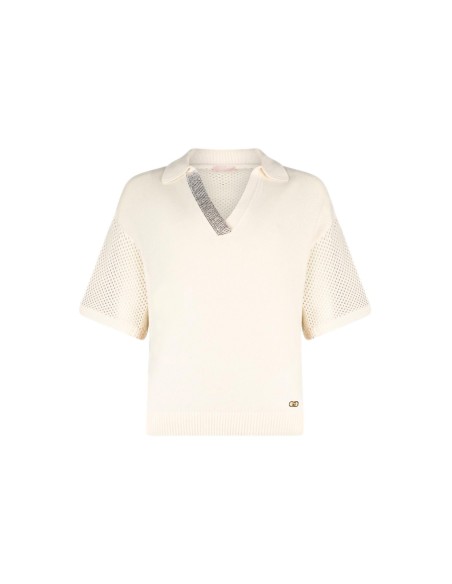 T-shirt com detalhes vazados Liu Jo