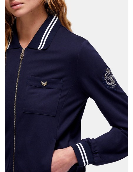 Felpa Interlock Con Zip Liu Jo - Vestiti Firmati Life Smiles