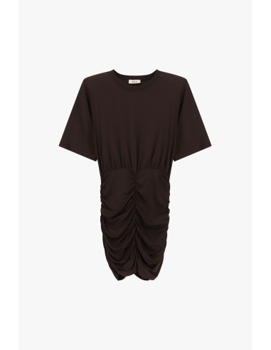 Vestido Curto com Franzidos Frontais Dixie