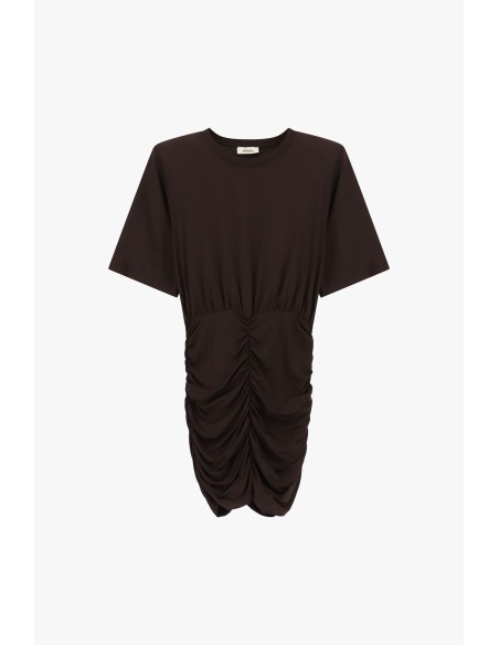 Vestido Curto com Franzidos Frontais Dixie