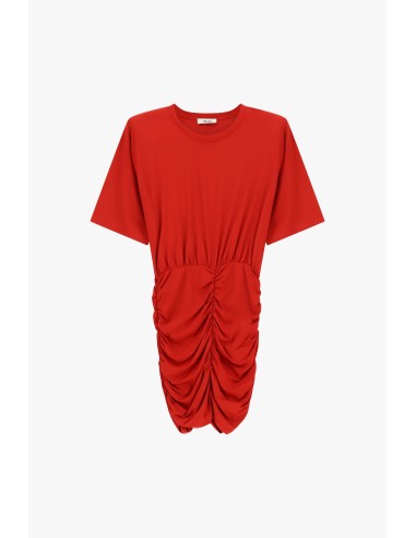 Vestido Curto Com Franzidos Frontais Dixie