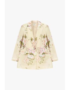Blazer com estampa floral e bolsos frontais Dixie