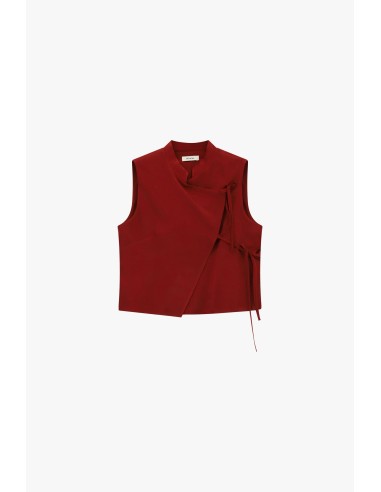 Casaco sem mangas com fecho de laços laterais Dixie