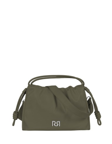 Mala de mão em pele sintética com fecho de cordão e alça regulável removível Rinascimento