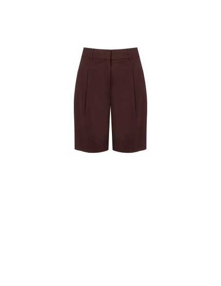 Bermuda In Misto Cotone Elasticizzato Rinascimento - Vestiti Firmat...