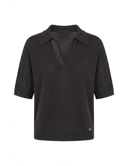 T-shirt com detalhes vazados Liu Jo