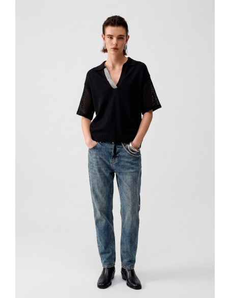 T-Shirt Con Dettagli Traforata Liu Jo - Vestiti Firmati Life Smiles