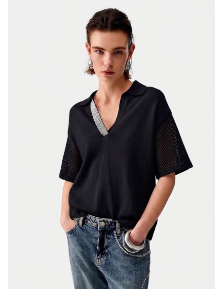 T-shirt com detalhes vazados Liu Jo