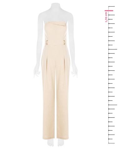 Tuta Intera Dritta A Fascia In Misto Lyocell E Lino Rinascimento - ...