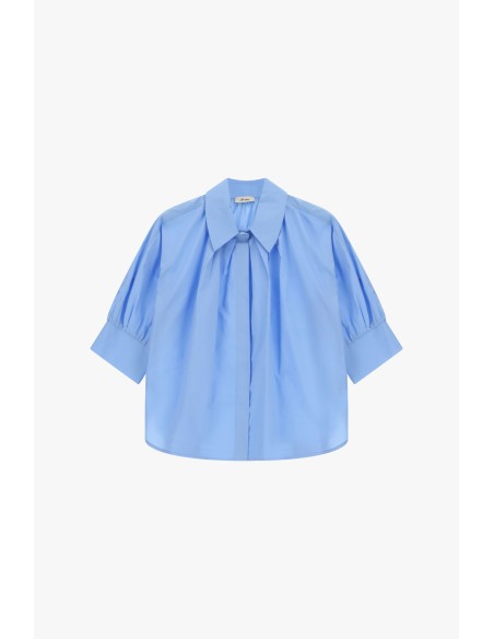 Camisa Ampla Com Mangas a Três Quartos Dixie