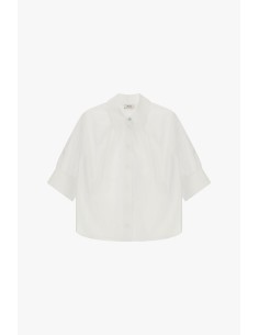 Camisa Ampla Com Mangas Três-Quartos Dixie