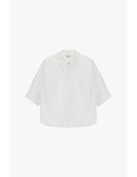 Camisa Ampla Com Mangas Três-Quartos Dixie