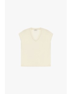Blusa ampla com decote em V e manga curta Dixie 2
