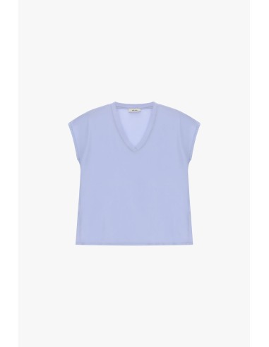 Blusa Ampla Com Decote Em V E Manga Curta Dixie
