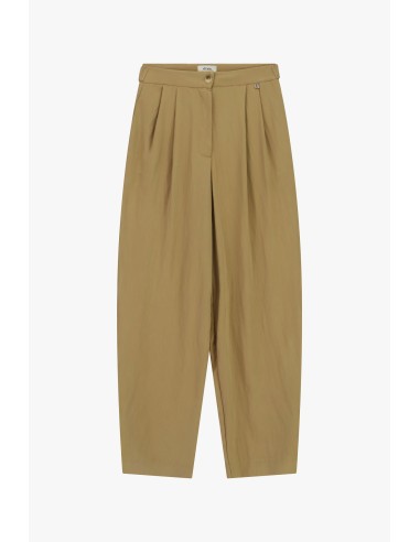 Calças Palazzo Cropped com Pinças Dixie