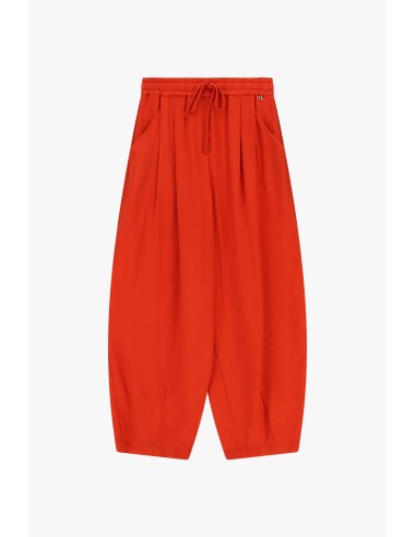 Calças Palazzo Cropped com Elástico e Cordão Dixie
