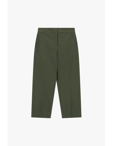 Calças Cropped Perna Reta Com Bolsos Dixie