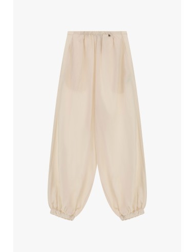 Calças palazzo largas com elástico na cintura e na bainha Dixie