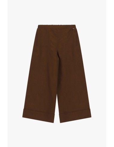 Calças Palazzo Cropped com Maxi Dobra Dixie