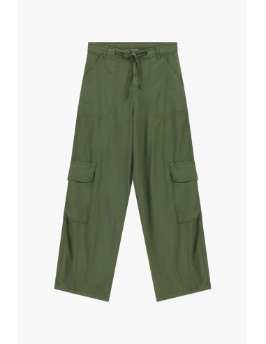 Calças Palazzo Com Bolsos Cargo Laterais Dixie