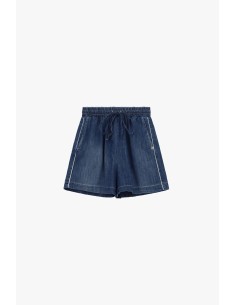 Shorts de corte regular com elástico e cordão Please