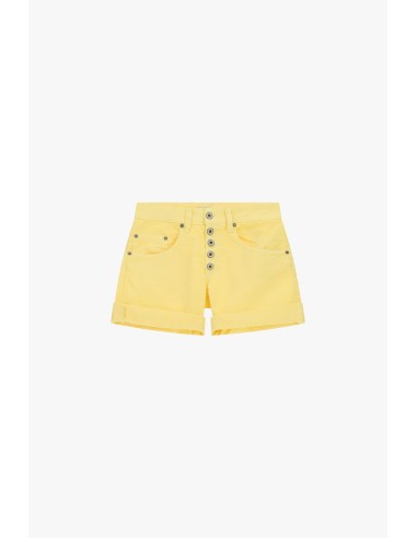 Shorts de corte regular com dobra e botões Please