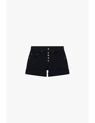 Shorts de corte regular com dobra e botões Please