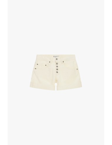 Calções de corte regular com dobra e botões Please