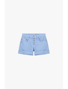 Shorts Regular-Fit com dobra na barra e botões Please