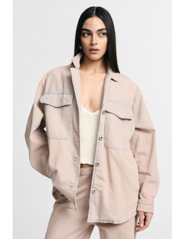 Casaco-camisa corte regular com bolsos aplicados frontais Please