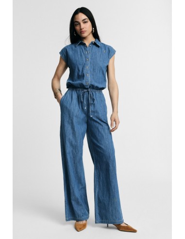 Macacão Longo com Cordão e Botões Frontais Please