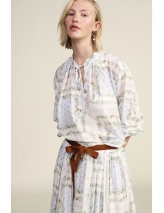 Blusa Ampia Con Stampa Floreale E Fiocco Dixie - Vestiti Firmati Li...