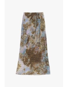 Saia Longa com Estampa Paisley e Motivo Floral Dixie 2