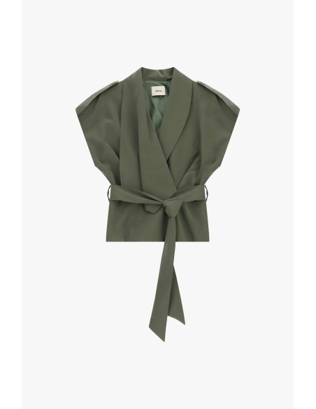 Giacca Smanicata Con Cintura E Spalle Strutturate Dixie - Vestiti F...