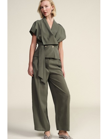 Pantaloni Palazzo Vita Alta Con Pinces Dixie - Vestiti Firmati Life...