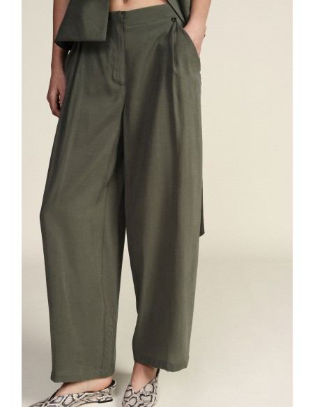 Pantaloni Palazzo Vita Alta Con Pinces Dixie - Vestiti Firmati Life...