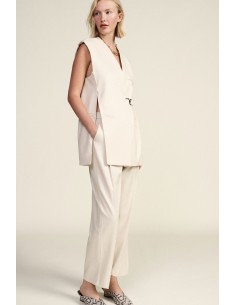 Pantaloni Palazzo Vita Alta Con Pinces Frontali Dixie - Vestiti Fir...