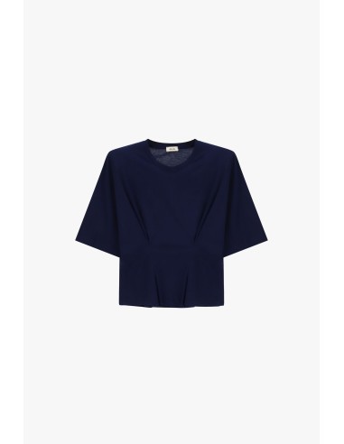T-Shirt com mangas largas e pregas frontais Dixie