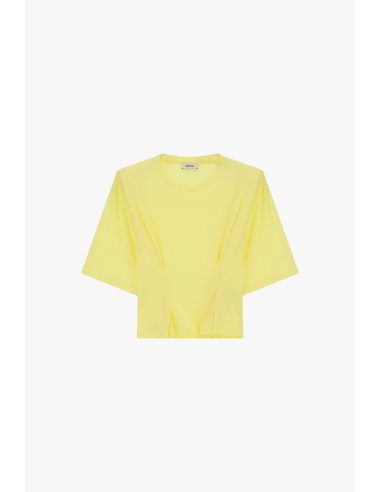 T-shirt com mangas amplas e pregas frontais Dixie