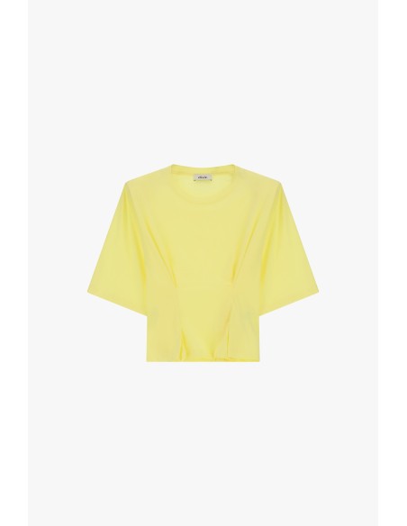 T-shirt com mangas amplas e pregas frontais Dixie