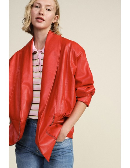 Giacca In Similpelle Con Maniche A Tre Quarti Dixie - Vestiti Firma...