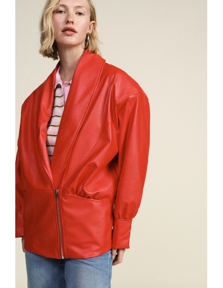 Giacca In Similpelle Con Maniche A Tre Quarti Dixie - Vestiti Firma...