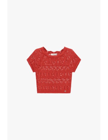 Top Traforato Corto Con Maniche Corte Please - Vestiti Firmati Life...